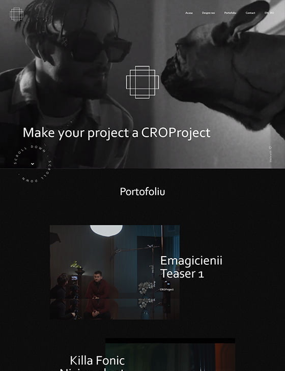 croproject com - creare website prezentare - creare magazin online